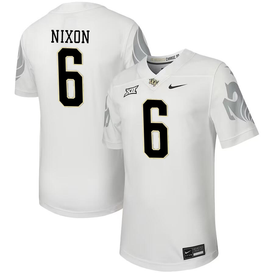 Men #6 Isaiah Nixon UCF Knights Big 12 Conference College Football Jerseys Stitched-Black